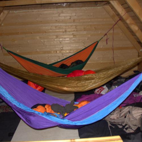 Dormit in hamac la cabana