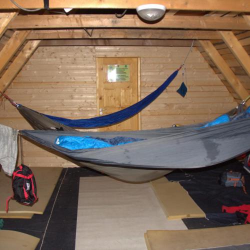 Dormit in hamac la cabana